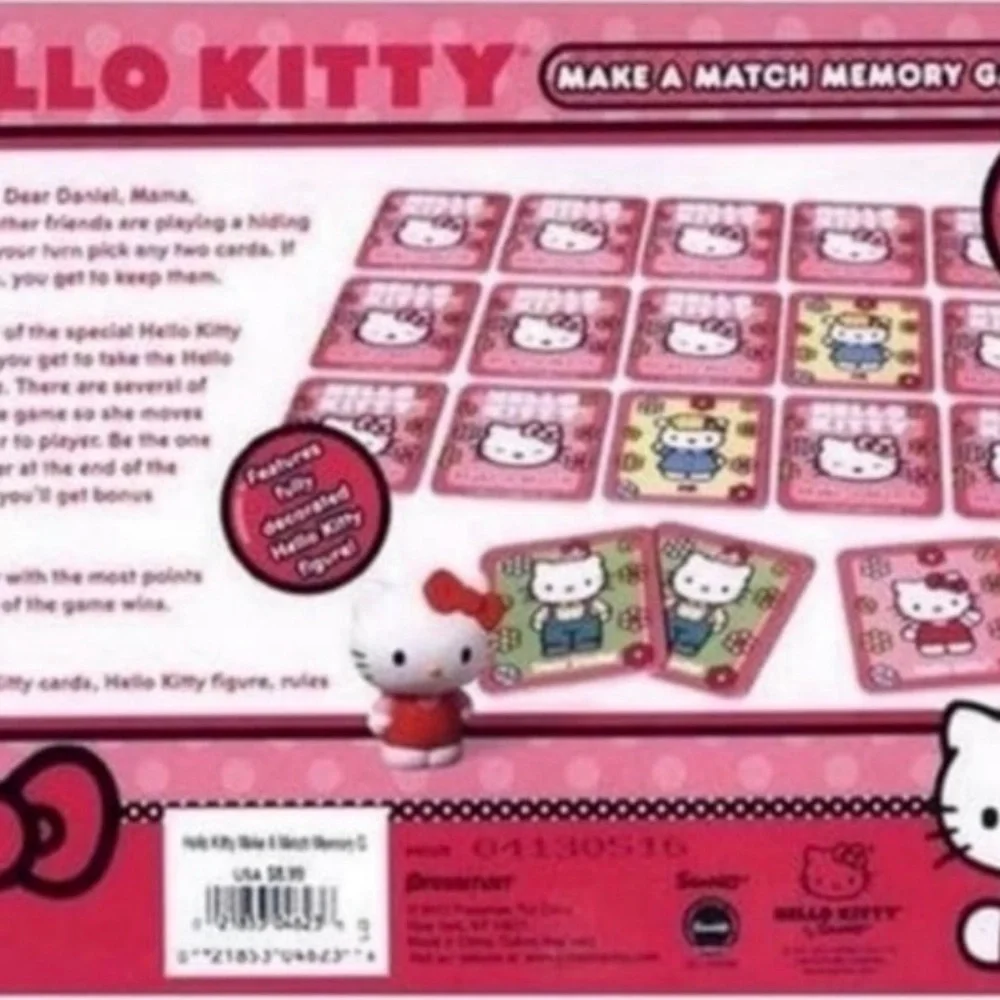 Kawaii Hello Kitty Polka Dots Mini Backpack Pins Memory Game Bundle Kidcore Gift